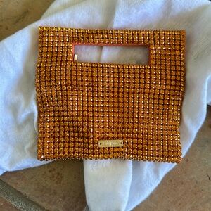 Cult gaia crystal mini bag w/ crystals (orange)